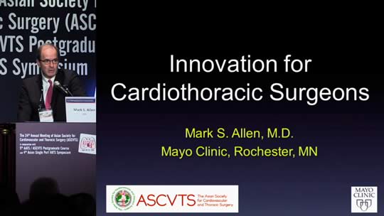 INNOVATION FOR CARDIOTHORACIC SURGEONS